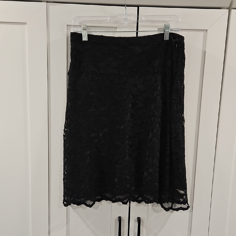 Y2K Daisy Fuentes Black Lace Skirt